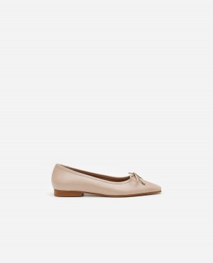 Bailarinas Flattered Monica Cuero Zapatos Marrom | MXQCS48424