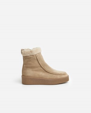 Botas Flattered Simone Gamuza Zapatos Marrom | YMXGT81272