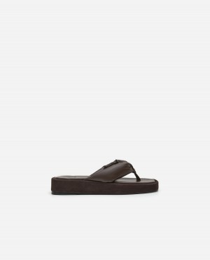 Sandalias Flattered Blair Cuero Zapatos Marrom | MXXMI12245