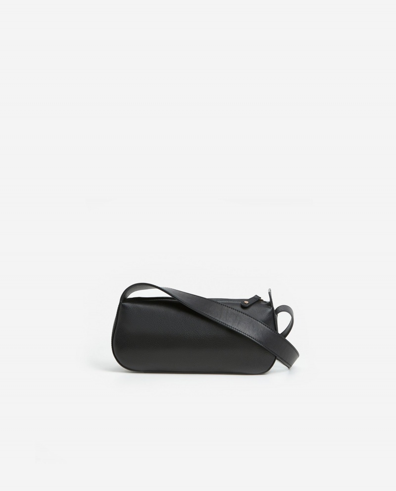 Bolsas Flattered Tuna Shoulder Bag Cuero Accessories Negros | QMXUV83088