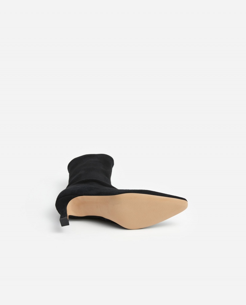 Botas Flattered Carolina Gamuza Zapatos Rojos Negros | MXEAH14984