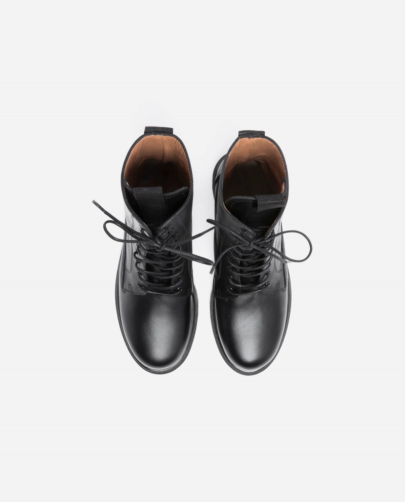 Botas Flattered Lovi Cuero Zapatos Negros | UMXTG35387