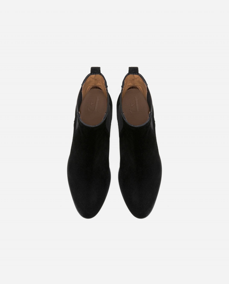 Botas Flattered Lucile Gamuza Zapatos Negros | YMXGT74412