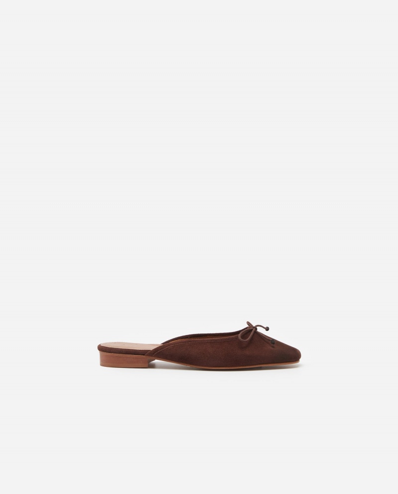 Sandalias Flattered Malva Gamuza Zapatos Marrom | BMXSD83779