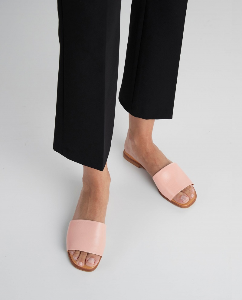Sandalias Flattered Mouna Cuero Zapatos Rosas | MXJVR60155