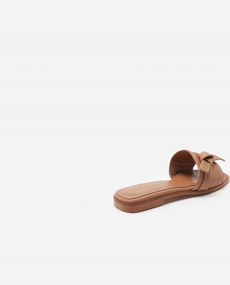Sandalias Flattered My Cuero Zapatos Marrom | YMXGT13329