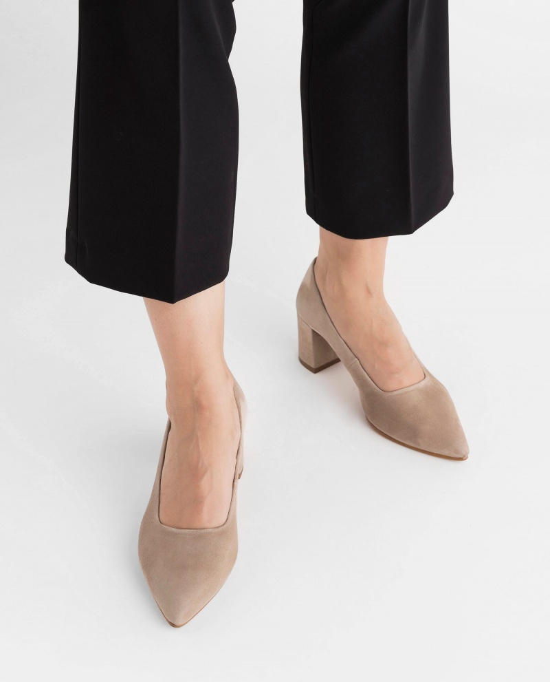 Tacones Flattered Alison Gamuza Zapatos Marrom | MXXMI34814