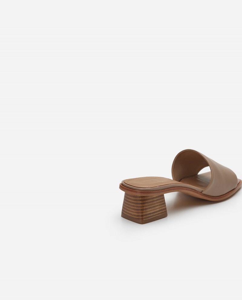 Tacones Flattered Jody Cuero Zapatos Beige | XMXBH56468